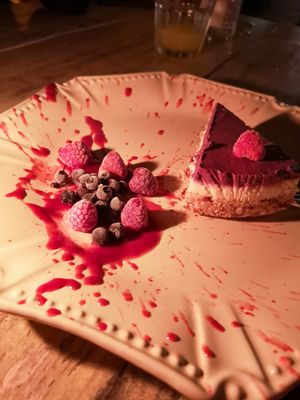 Raw cake at Pamario Takas in Juodkrante