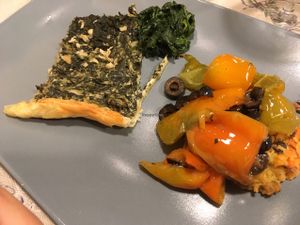 quiche & veggies  at BistroBio in Milan