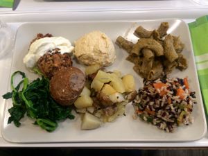 lunch plate...WOW!! at BistroBio in Milan