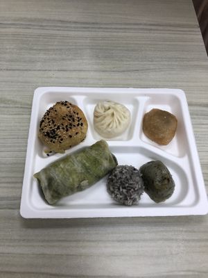 breakfast  at Qīng Qí SùShí in Tainan