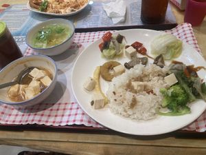 Mapo tofu (forgot to take a photo before I started, sorry)  at Fu Hsin Vegetarian in Tainan