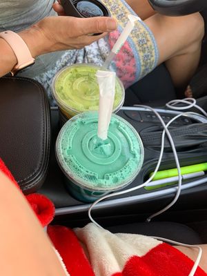 Ready for out long trip at Tippi Teas in El Paso