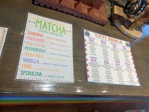 Matcha and bowl at Tippi Teas in El Paso