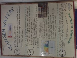 Alkaline water  at Alkaline Restaurant in Canggu