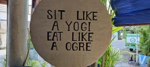 Sign at Alkaline Restaurant in Canggu