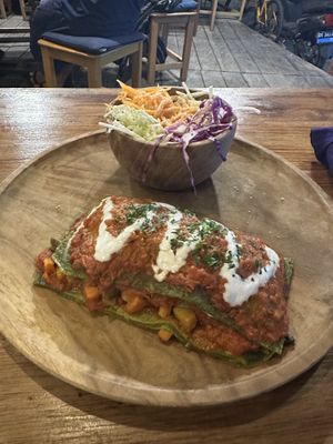 Morninga lasagne  at Alkaline Restaurant in Canggu