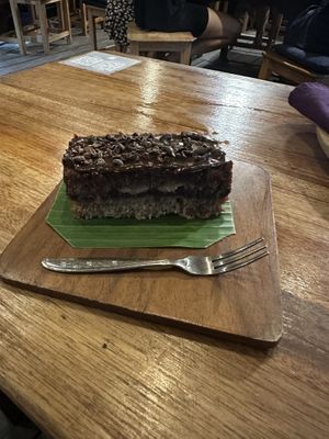 Chocolate coconut cake   at Alkaline Restaurant in Canggu