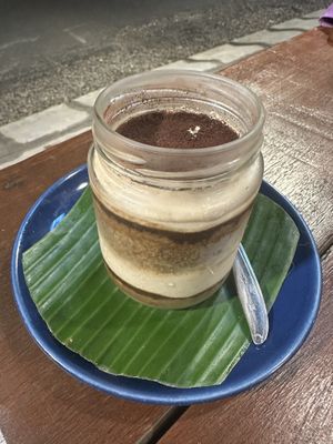 Tiramisu (a little thick but good, for big appetites)  at Alkaline Restaurant in Canggu