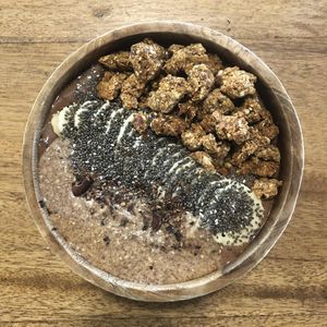 Choco Bliss Smoothie Bowl at Alkaline Restaurant in Canggu