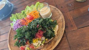 Best avo on toast I've ever had . Huge portion size. at Alkaline Restaurant in Canggu