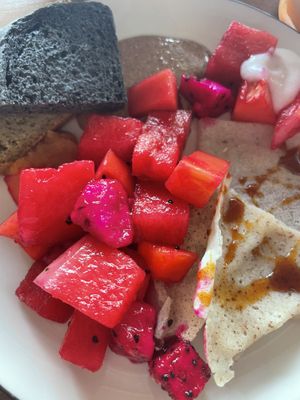 Fruits for brekky  at Alkaline Restaurant in Canggu