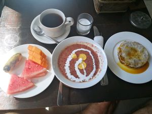 Breakfast set at Alkaline Restaurant in Canggu