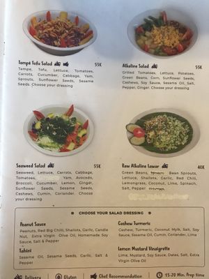 Menu  at Alkaline Restaurant in Canggu
