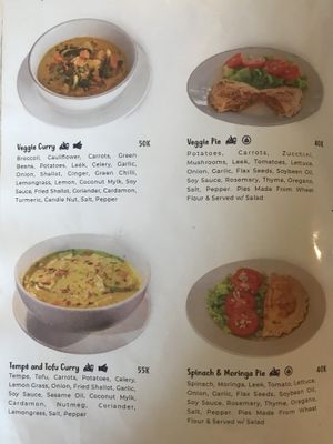 Menu at Alkaline Restaurant in Canggu