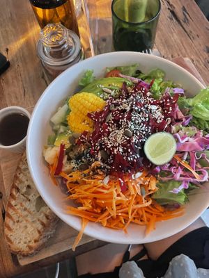 Vegan tropical salad   at Motion Cafe in Canggu
