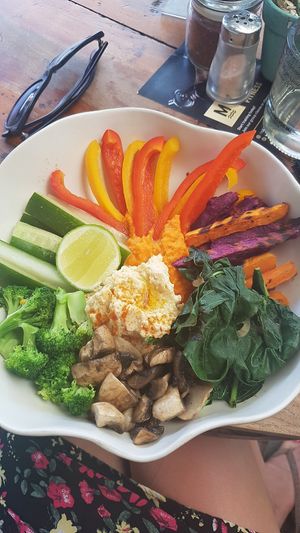 Fitness plate at Motion Cafe in Canggu