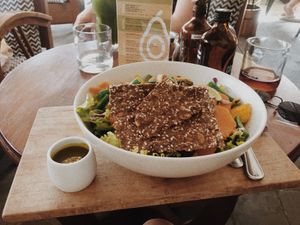 Sweet potato salad at Motion Cafe in Canggu