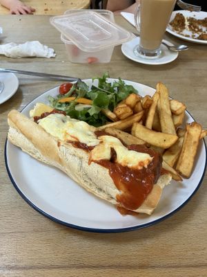 Meatball sub  at Herb Garden Cafe in Llandrindod Wells