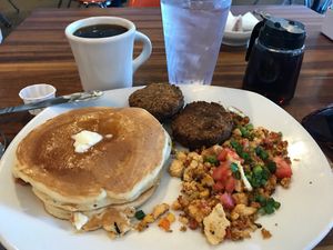 Vegan breakfast was yummy! at Kerbey Lane Cafe in Round Rock