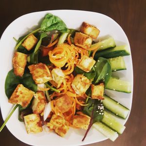 Ginger tofu sald at The Green Room in Warrington