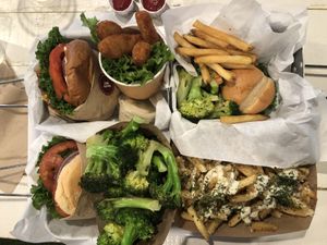 😛 at VeganBurg in San Francisco