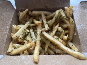 Garlic fries  at VeganBurg in San Francisco