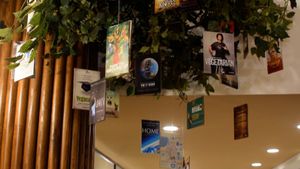 vegan documentary/film tree at VeganBurg in San Francisco