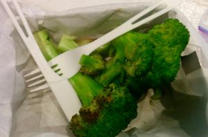 Broccoli side at VeganBurg in San Francisco