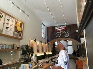 inside at VeganBurg in San Francisco