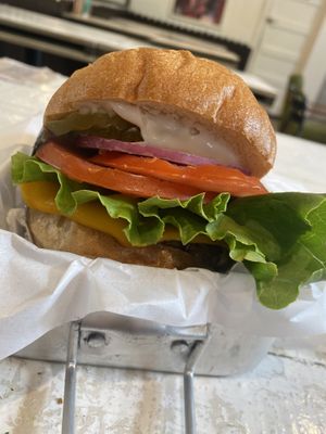 Smokey BBQ Burger  at VeganBurg in San Francisco