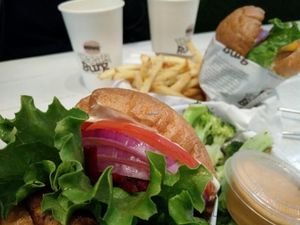 burgers at VeganBurg in San Francisco