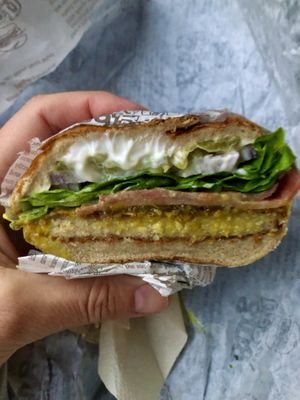 Yum  at VeganBurg in San Francisco