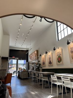 Self ordering at the front   at VeganBurg in San Francisco