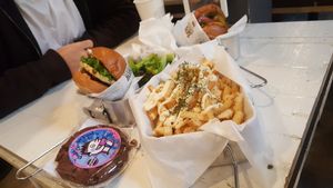 Garlic fries at VeganBurg in San Francisco