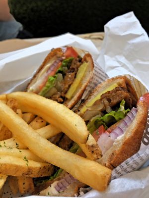 The seaweed fries are amazing at VeganBurg in San Francisco