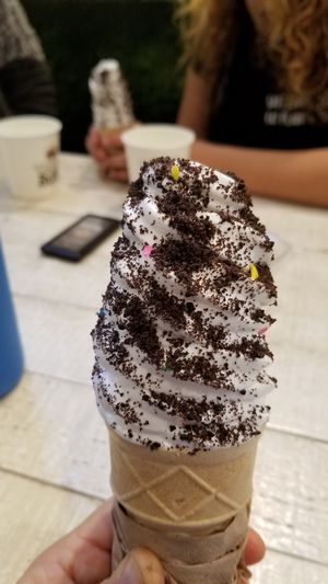Oreo softserve at VeganBurg in San Francisco
