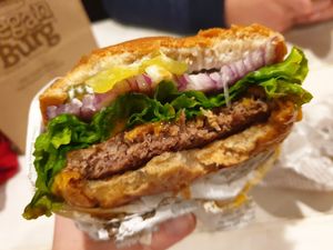 BBQ with Impossible patty at VeganBurg in San Francisco