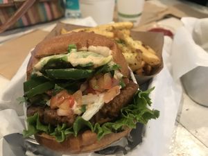 The special  at VeganBurg in San Francisco