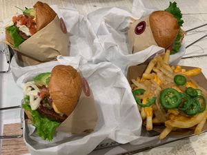 🍔🍟 💕  at VeganBurg in San Francisco