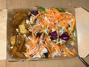 Curry Tofu Salad  at Kim's Cafe and Sandwiches in Berkeley