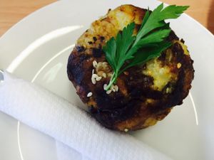 Rice ball at Real Food in Tecoma in Tecoma