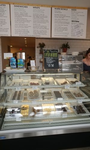 Dessert Case/ Menu  at Rooted Juicery + Kitchen - Madison Rd in Cincinnati