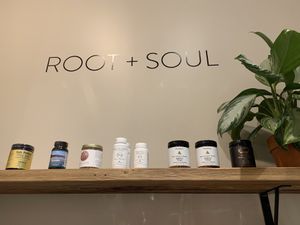 Shop with items for sale at Rooted Juicery + Kitchen - Madison Rd in Cincinnati