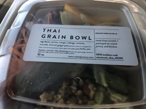 Thai Grain Bowl. Light, tasty, colorful 🌈  at Rooted Juicery + Kitchen - Madison Rd in Cincinnati