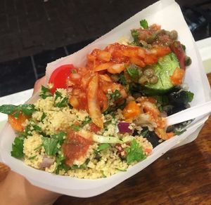 falafel salad  at Maoz - Albertcuypstraat in Amsterdam