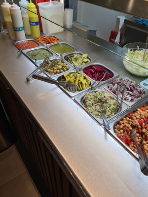 Add-on choices at Maoz - Albertcuypstraat in Amsterdam