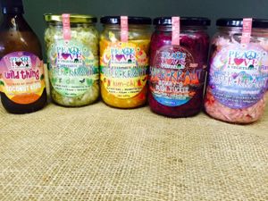 We stock the whole Peace, Love & Vegetables brand of fermented foods, coconut kefir & activated cashew cheese! at Garden of Eden in Tweed Heads South