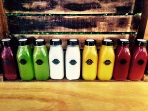 Organic cold pressed juices, available in our fridge, but be quick! at Garden of Eden in Tweed Heads South