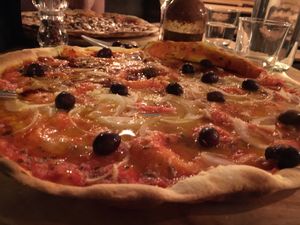 Pizza. amazing  at In Bocca Al Lupo in Lisbon
