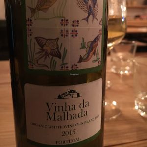 vegan house wine  at In Bocca Al Lupo in Lisbon